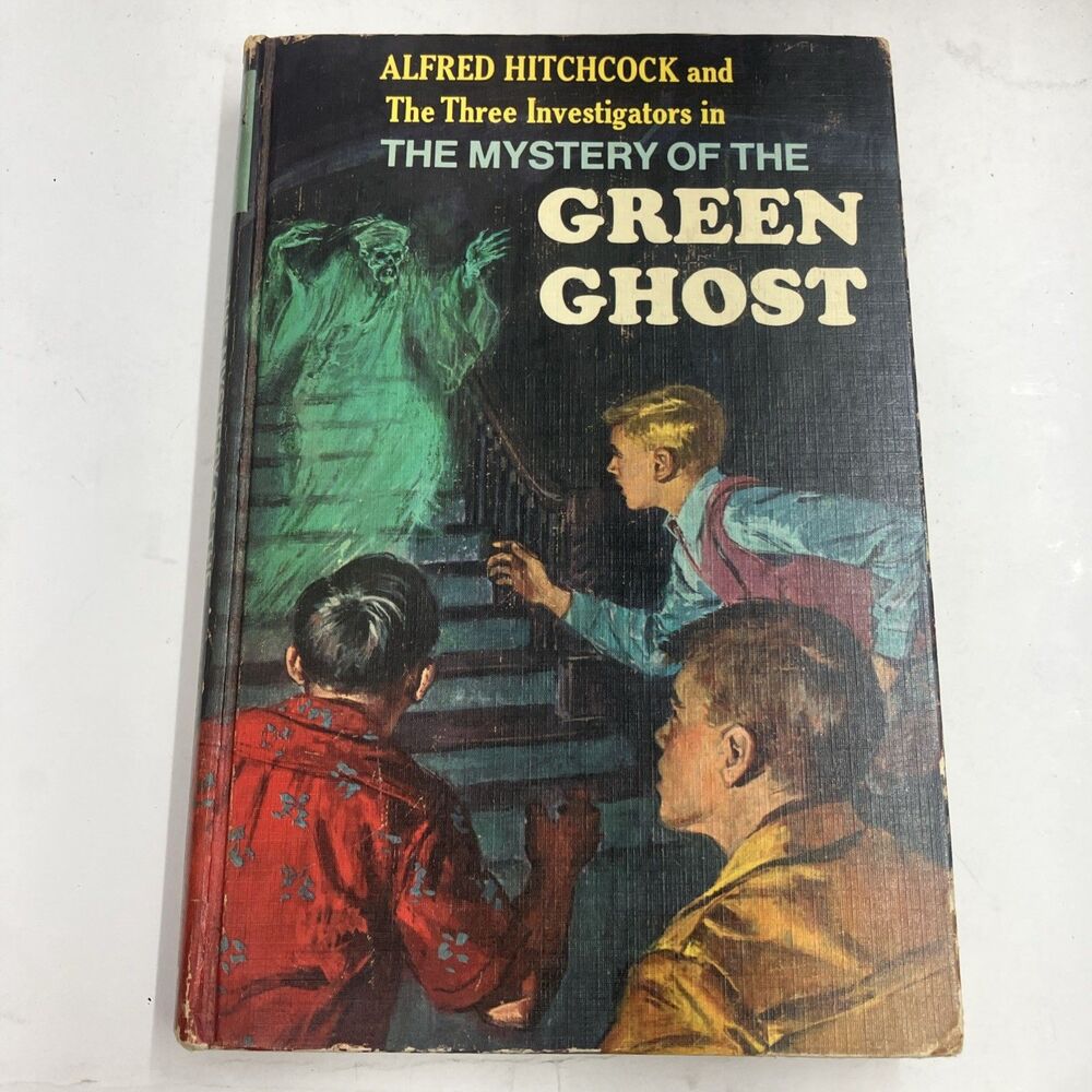 Alfred Hitchcock & Three Investigators #4 Mystery Of The Green Ghost RARE 1ST HC